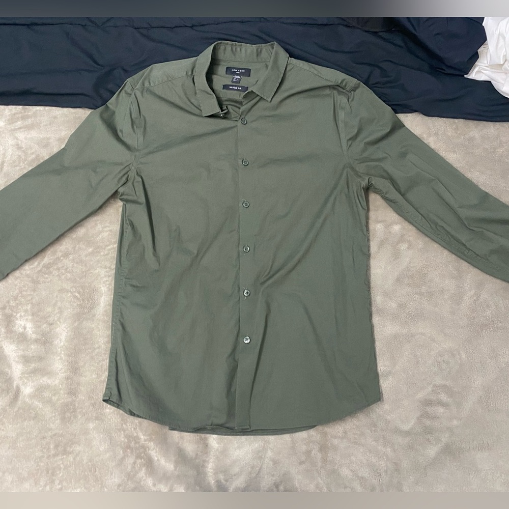 New Look Dress Shirt in Green